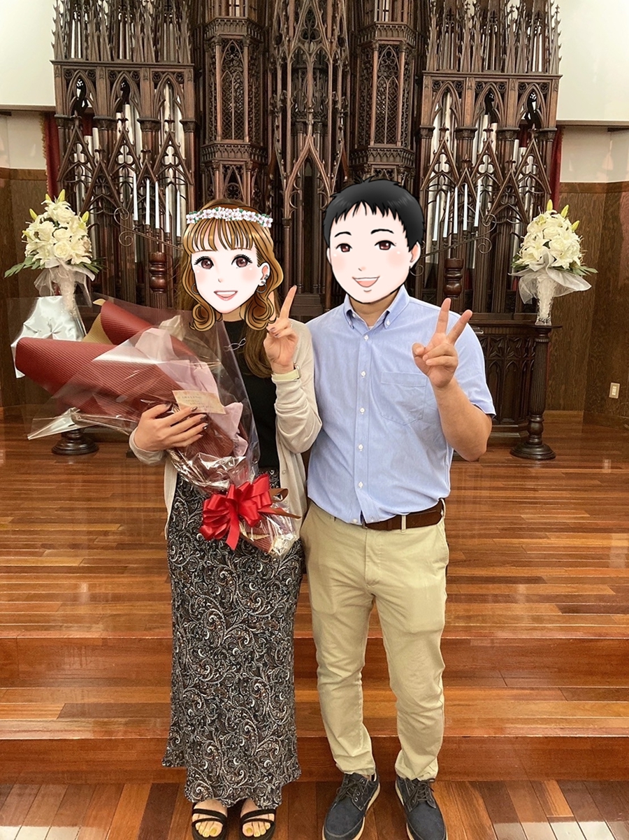 2022年7月に成婚したカップルのプロポーズ大成功の写真（愛媛県34歳女性／愛媛県32歳男性）