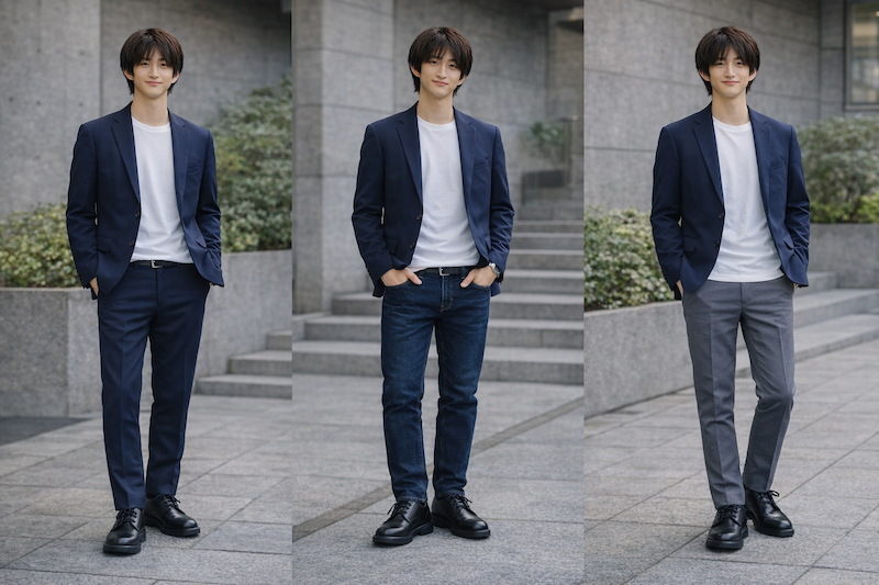 推奨例の画像【ジャケット+パンツ編】