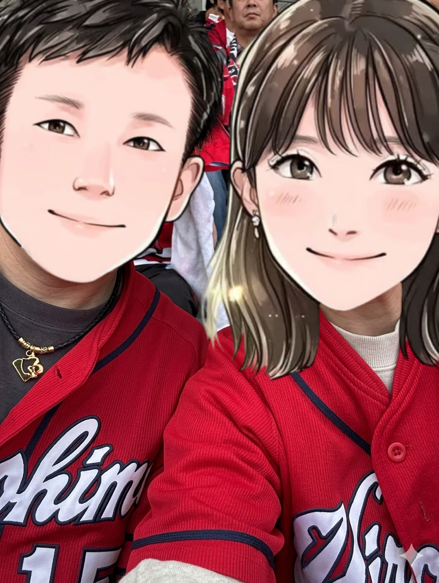 2026年4月に成婚したカップルのスポーツ観戦デートの写真(香川県38歳男性/香川県38歳女性)