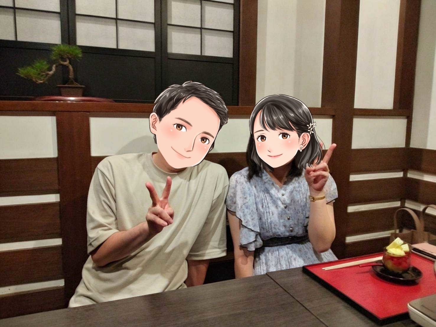 2026年4月に成婚したカップルの夕食デートの写真（香川県33歳男性／香川県32歳女性）