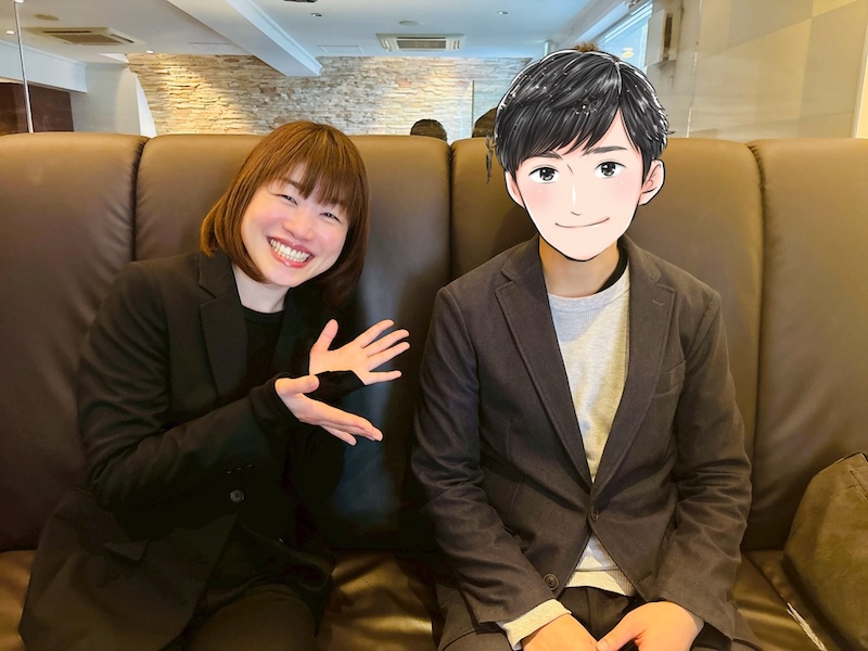 2026年3月に成婚した男性と担当者の写真（岡山県42歳男性／岡山県34歳女性）
