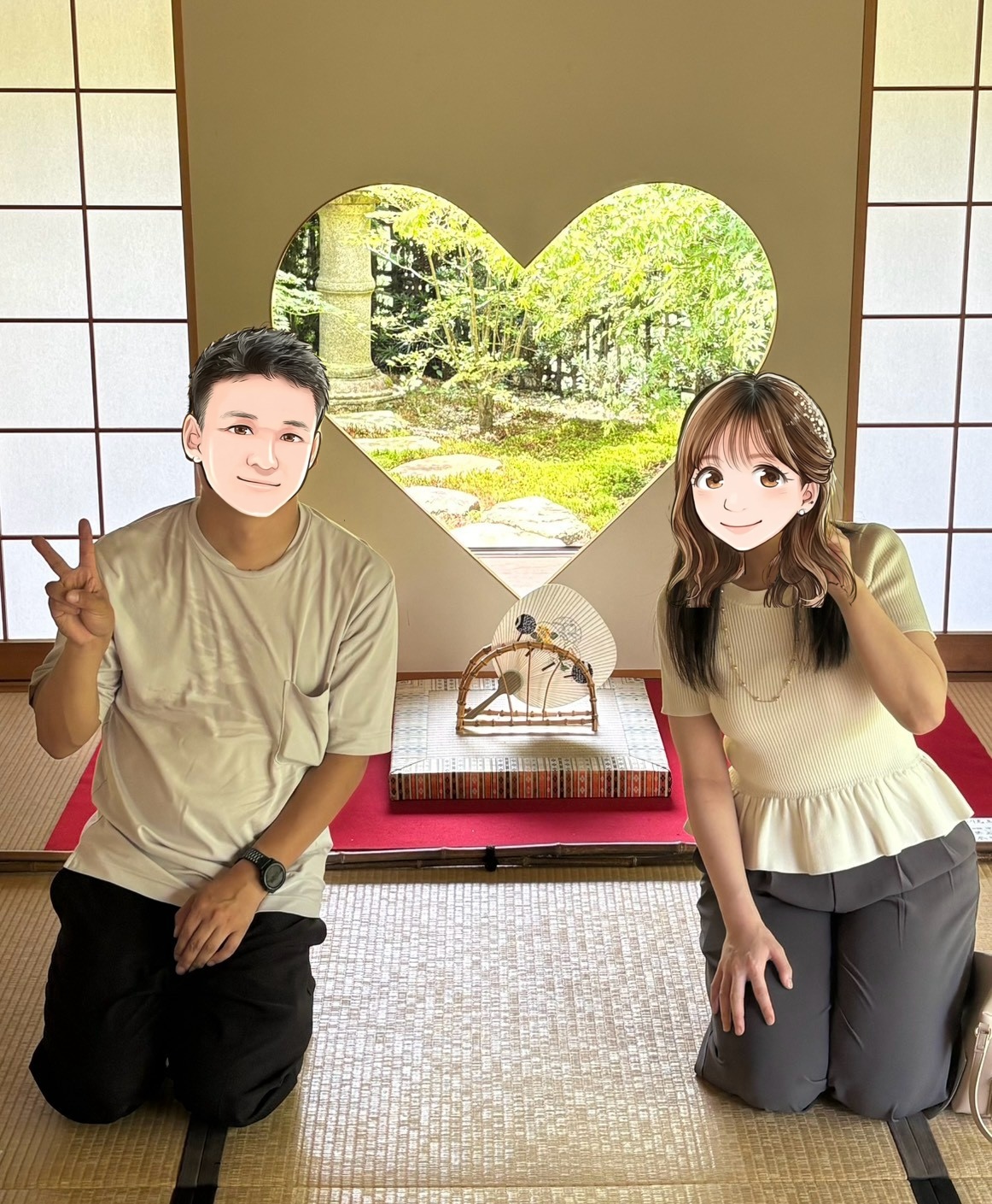 2026年8月に成婚したカップルの庭園デートの写真（香川県34歳男性／香川県34歳女性）