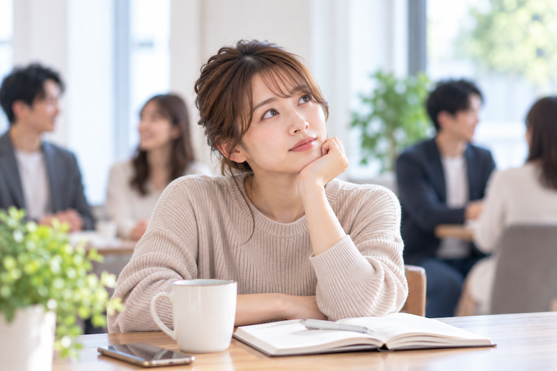 婚活で普通の人と出会えないと感じて悩む女性