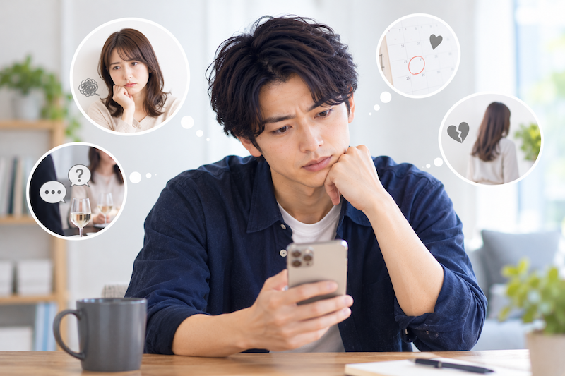 婚活がなぜかうまくいかず自分のNG行動について悩む男性