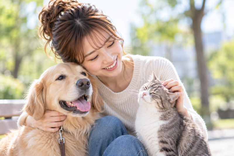 犬や猫が好きなことを強みに結婚相談所で婚活する女性
